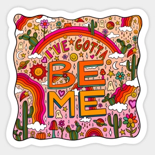 Be Me in Pink Sticker